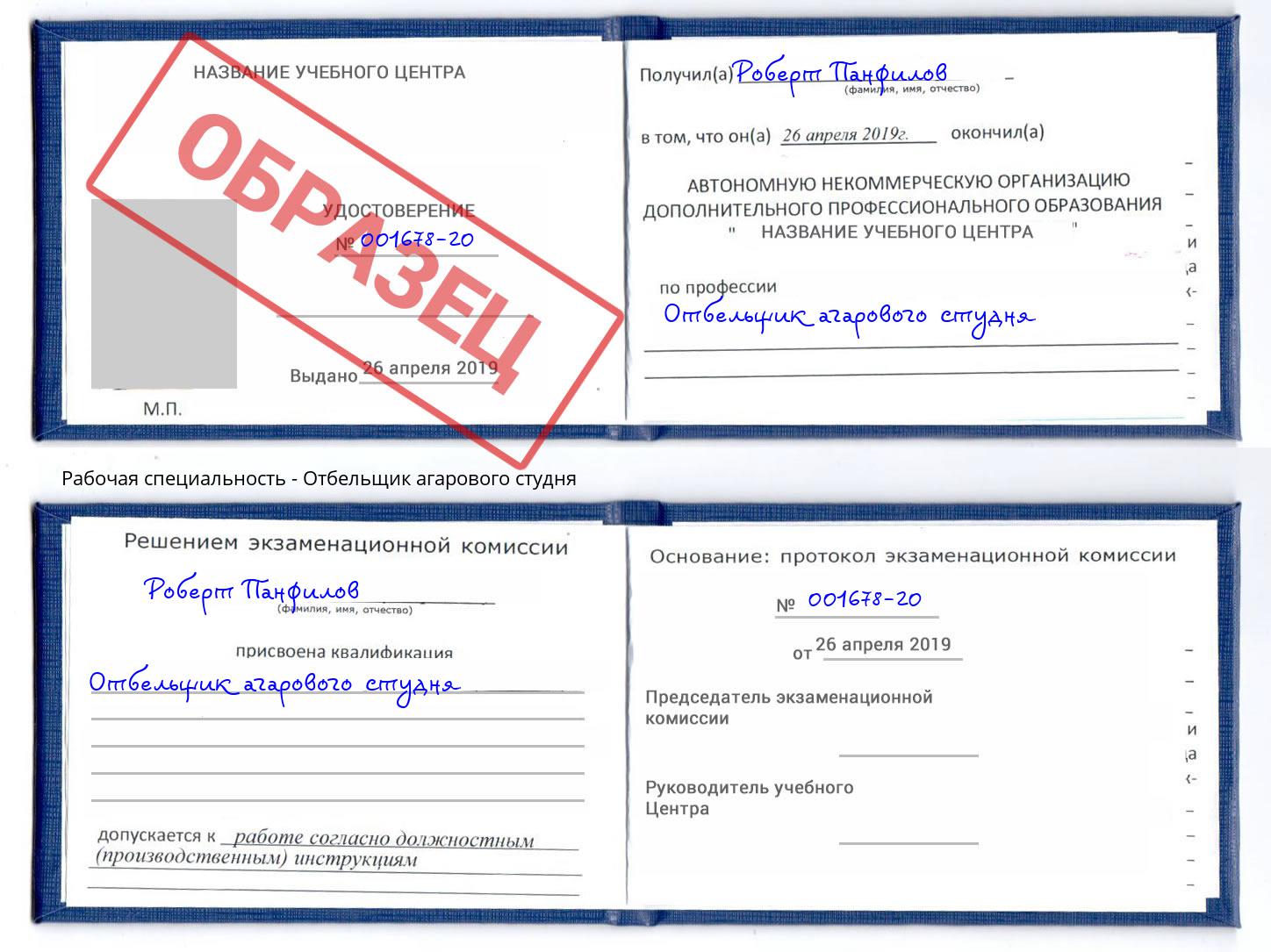 Отбельщик агарового студня Кострома